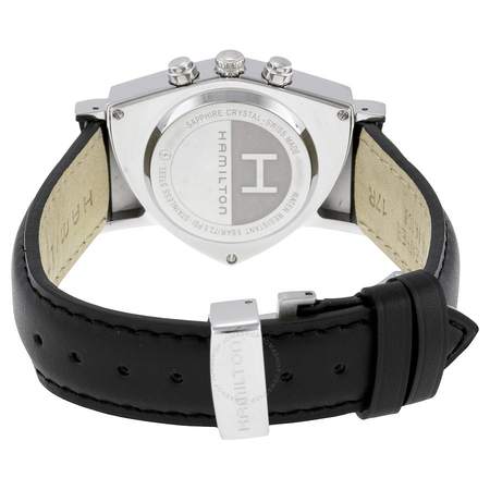 Hamilton Ventura Chrono Black Dial Black Strap Men's Watch H24412732