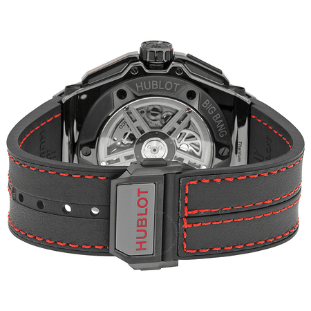 Hublot Ferrari All Black LIMITED Automatic Openwork Dial Black Ceramic Men's Watch 401.CX.0123.VR