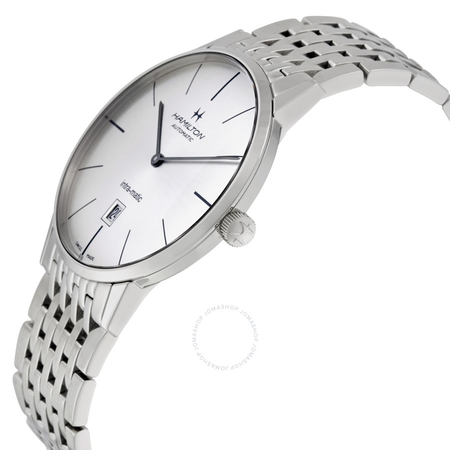 Hamilton Intra-Matic Ultra-slim Automatic Silver Dial Stainless Steel Men's Watch H38755151