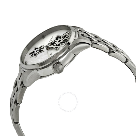 Hamilton Jazzmaster Open Heart Automatic MOP Diamond Dial Ladies Watch H32115192