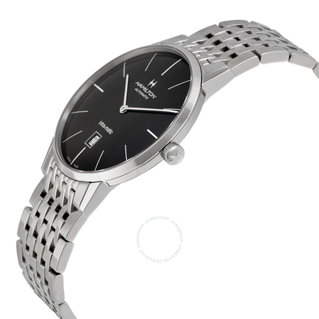 Hamilton Timeless Classic Intra-Matic Black Dial Stainless Steel Men's Watch H38755131