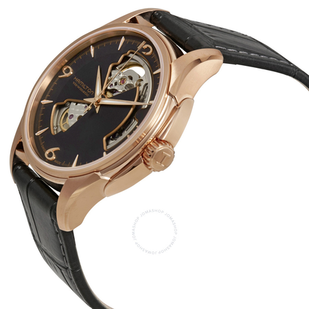 Hamilton Jazzmaster Open Heart Rose Gold Plated Case Automatic Men's Watch H32575735