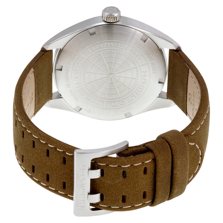 Hamilton Khaki Black Dial Tan Suede Men's Watch H68551833