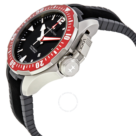 Hamilton Khaki Navy Frogman Automatic Black Dial Men's Watch H77805335