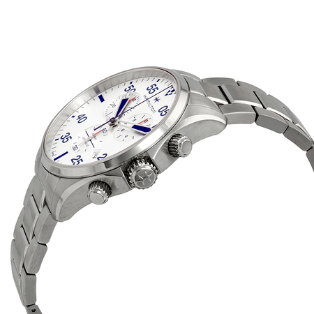 Hamilton Khaki Pilot Chronograph Silver Dial Men's Watch H76712151