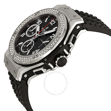 Hublot Big Bang Black Dial Automatic Black Rubber Men's Watch 342SX130RX114
