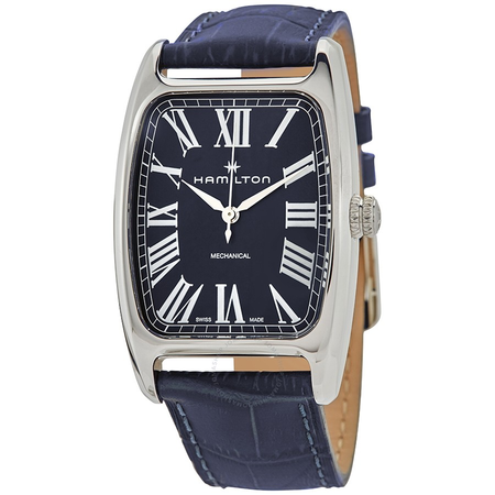 Hamilton Boulton Hand Wind Blue Dial Men's Watch H13519641