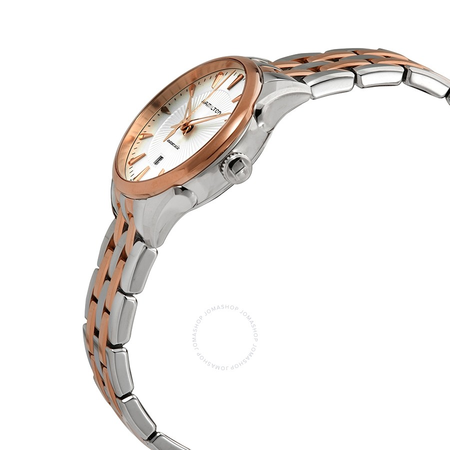 Hamilton Jazzmaster Automatic Silver Dial Ladies Two Tone Watch H42225151