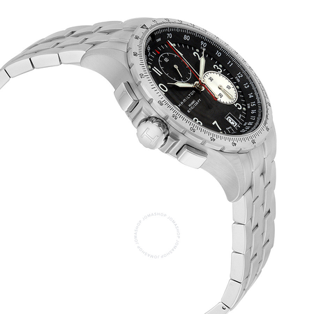 Hamilton Khaki ETO Black Dial Stainless Steel Men's Watch H77612133