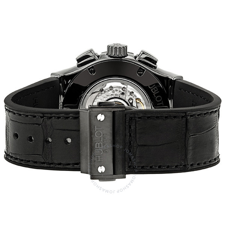 Hublot Classic Fusion Matte Black Automatic Chronograph Black Alligator Men's Watch 521.CM.1110.LR