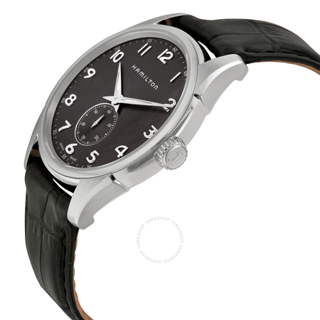 Hamilton Jazzmaster Grey Dial Black Leather Men's Watch H38411783