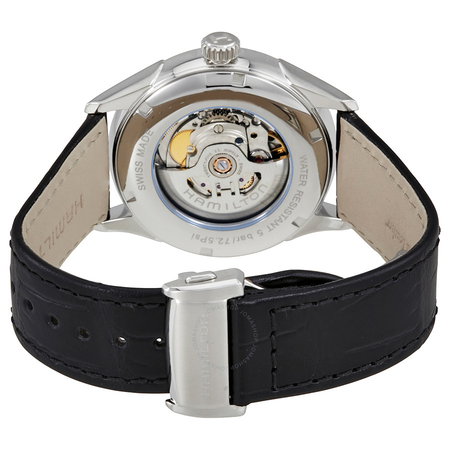 Hamilton Jazzmaster Silver Dial Black Leather Men's Watch H42565751
