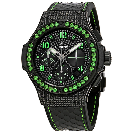 Hublot Big Bang Black Fluo Chronograph Automatic Black Dial Ladies Watch 341.SV.9090.PR.0922