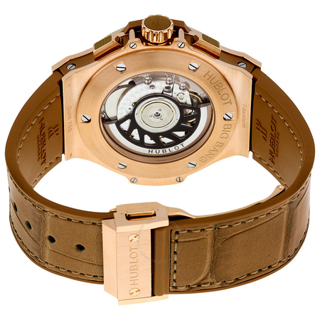 Hublot Big Bang Tutti Frutti Tan Dial Chronograph 18kt Rose Gold Unisex Watch 341PA5390LR1918 341.PA.5390.LR.1918