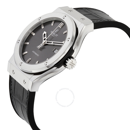 Hublot Classic Fusion Black Dial Black Leather Men's Watch 542NX7070LR 542.NX.7070.LR
