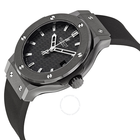 Hublot Classic Fusion Black Dial Black Rubber Strap Men's Watch 561.CM.1770.RX