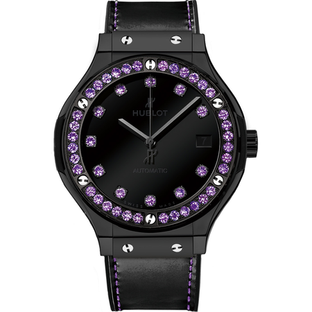 Hublot Classic Fusion Lacquered Black Dial Automatic Unisex Watch 565.CX.1210.VR.1205