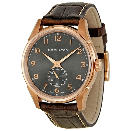 Hamilton Jazzmaster Grey Dial Brown Leather Men's Watch H38441583