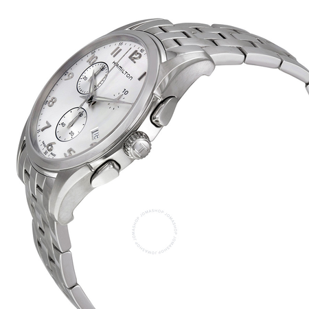 Hamilton Jazzmaster Thinline Chronograph Silver Dial Stainless Steel Men's Watch H38612153