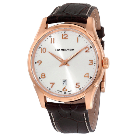Hamilton Jazzmaster Thinline Silver Dial Brown Leather Men's Watch H38541513