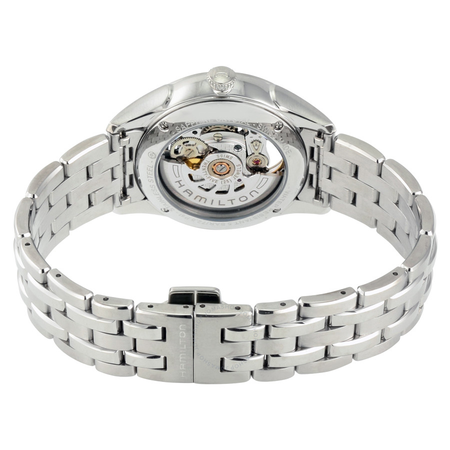 Hamilton Jazzmaster Viewmatic White Mother Of Pearl Skeleton Dial Stainless Steel Ladies Watch H42405191