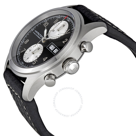 Hamilton Khaki Field Black Dial Chronograph Automatic Men's Watch H71566733