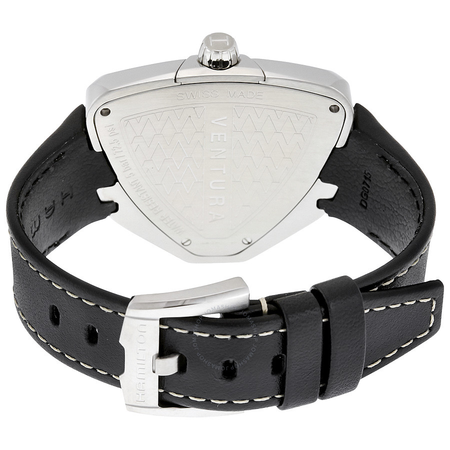 Hamilton Ventura Elvis80 Black Dial Black Leather Men's Watch H24551731