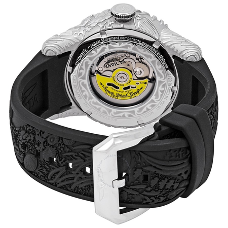 Invicta S1 Rally Dragon Automatic Black Dial Black Silicone Men's Watch 26429