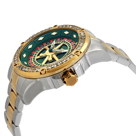 Invicta Specialty Casino Automatic Crystal Green Dial Men's Watch 28716