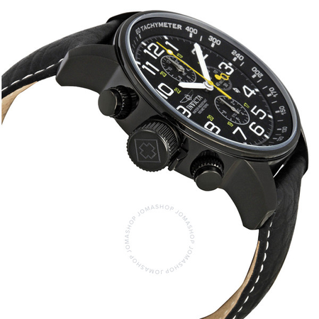 Invicta Lefty Chronograph Black Dial Black PVD Stainless Steel Men's Watch 3332
