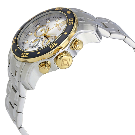 Invicta Pro Diver Chronograph Silver Dial Stainless Steel Men's Watch 80040