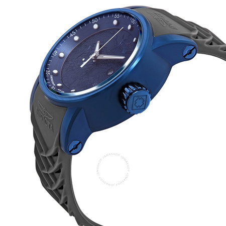 Invicta S1 Rally Dragon Automatic Blue Dial Grey Polyurethane Men's Watch 18214