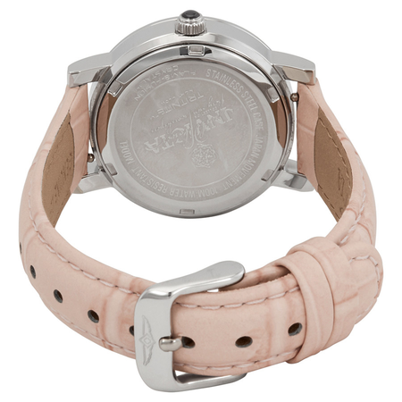 Invicta Wildflower Silver Dial Pink Leather Ladies Watch 13967