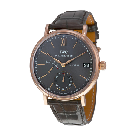 IWC Portofino Hand Wind Grey Dial 18 kt Rose Gold Men's Watch 5101-04 IW510104