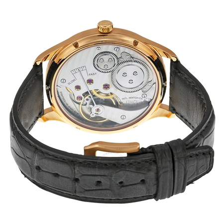 IWC Portuguese Ardoise Dial 18kt Rose Gold Black Leather Men's Watch 5454-06 IW545406