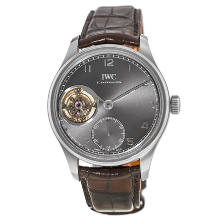 IWC Portuguese Tourbillon Hand Wound White Gold Men's Watch IW546301