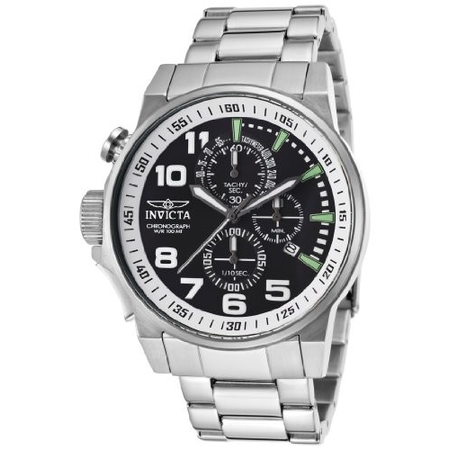 Invicta Force Chronograph Black Dial Stainless Steel Men's Watch 14955