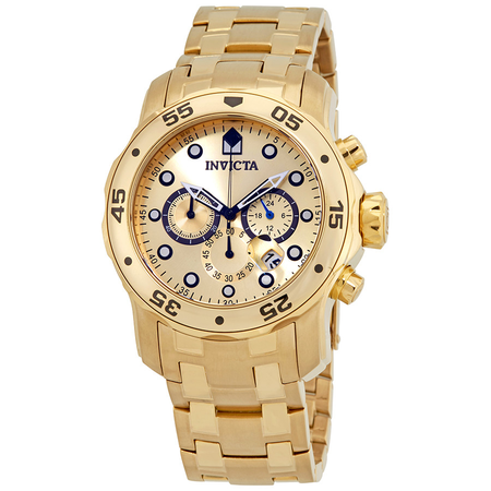 Invicta Pro Diver Chronograph Gold Dial Men's Watch 21924