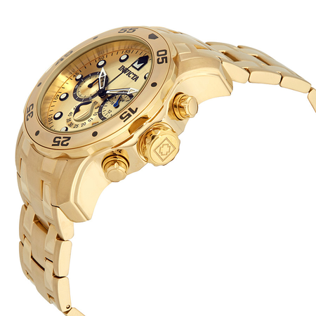 Invicta Pro Diver Chronograph Gold Dial Men's Watch 21924
