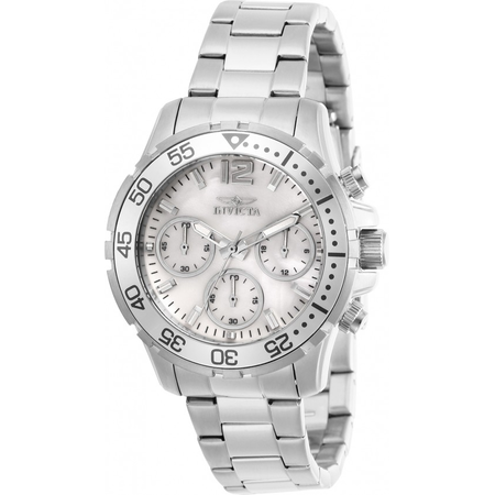 Invicta Invicta Pro Diver Chronograph Quartz White Mother of Pearl Dial Ladies Watch 29455 29455