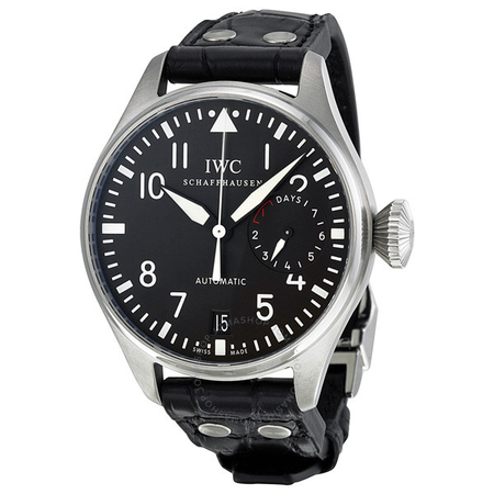 IWC Big Pilot Black Dial Black Leather Men's Watch IW500901