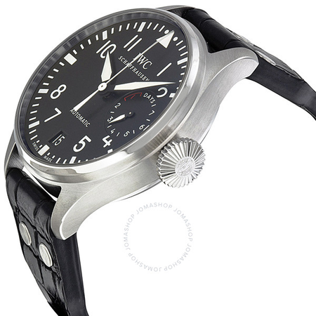 IWC Big Pilot Black Dial Black Leather Men's Watch IW500901