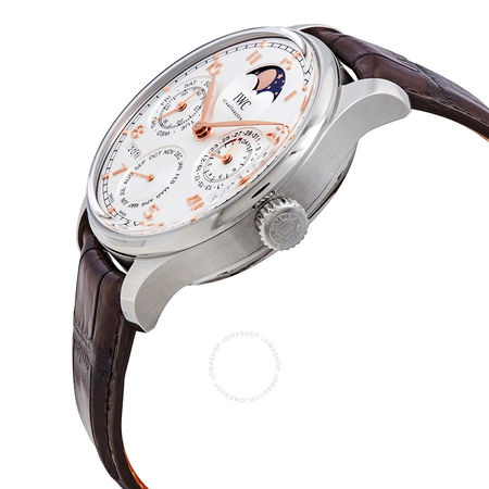 IWC Portugieser Boutique Shanghai Perpetual Calendar Automatic White Dial Men's Watch IW503307