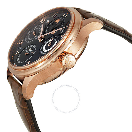 IWC Portuguese Perpetual Calendar Black Dial Men's Watch 5032-02 IW503202