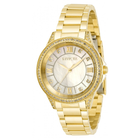 Invicta Invicta Angel Quartz Crystal White Dial Ladies Watch 30929 30929