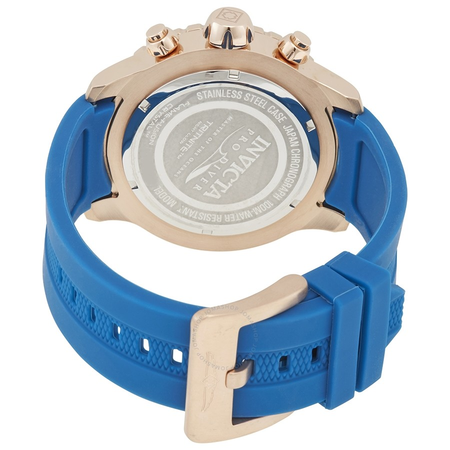 Invicta Pro Diver Chronograph Blue Dial Blue Polyurethane Men's Watch 19247