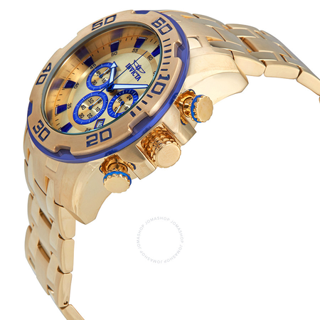 Invicta Pro Diver Chronograph Gold Dial Men's Watch 22320