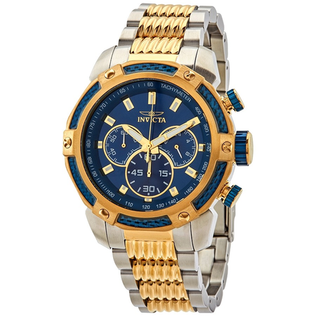Invicta Speedway Chronograph Blue Dial Two-tone Men's Watch 26478