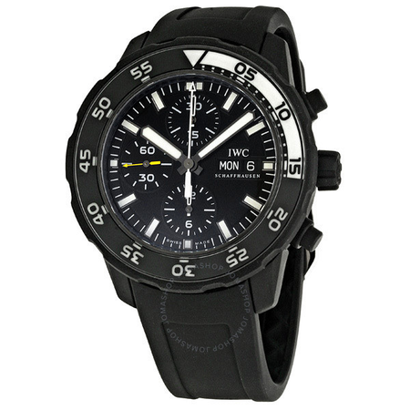 IWC Aquatimer Automatic Chronograph Black Rubber Men's Watch IW376705