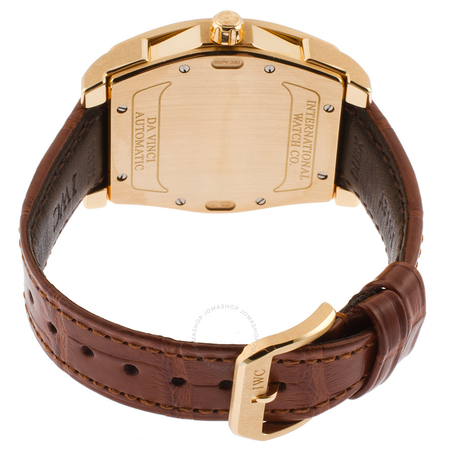 IWC Da Vinci Silver Dial 18kt Rose Gold Brown Leather Men's Watch IW452311